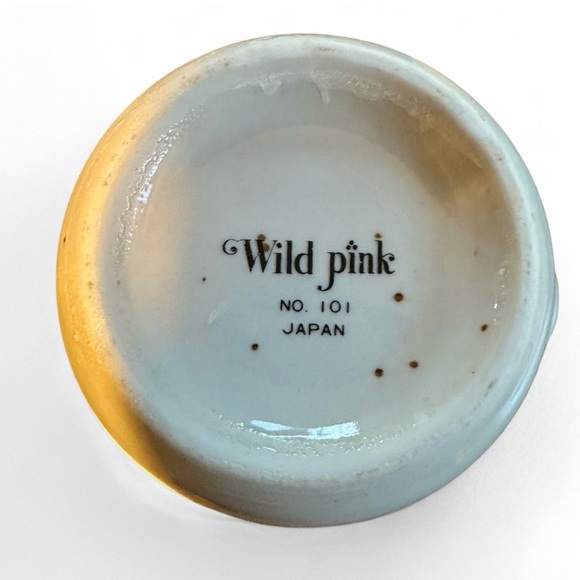 Vintage Set of Wild Pink No. 101 Japan Floral Mugs - Picture 9 of 11